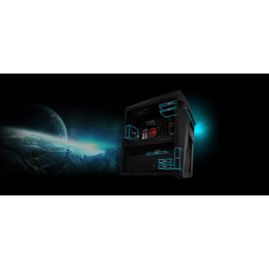 ASUS GL12CX-XB991 iron gray desktop with Intel Core i9-9900K and 32 GB RAM