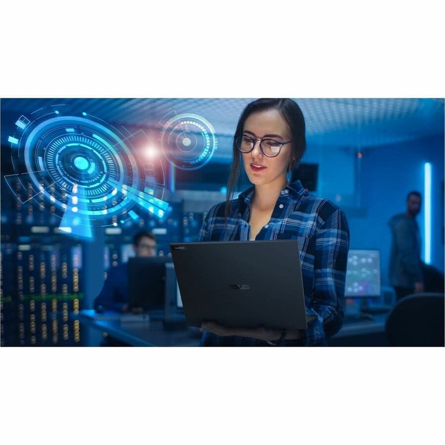 ASUS ExpertBook B3604CMA-XS74T business laptop with 16-inch WUXGA touchscreen in black