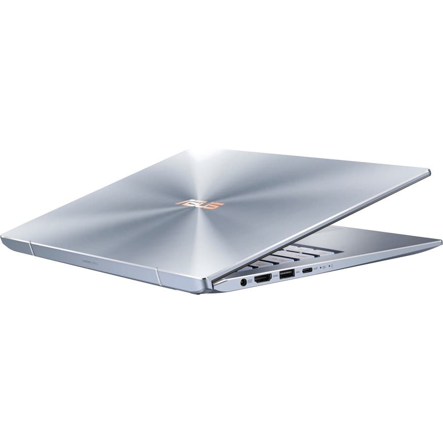 ASUS ZenBook 14 UX431FA-EH55 laptop with 14-inch Full HD IPS display and slim silver chassis