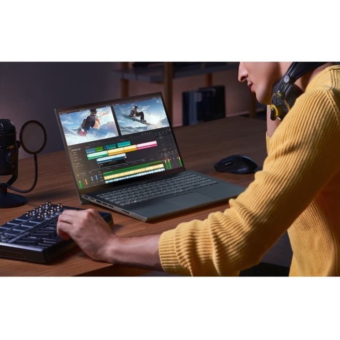 ASUS Zenbook Pro 15.6-inch laptop with Ryzen 7 5800H processor and premium OLED display