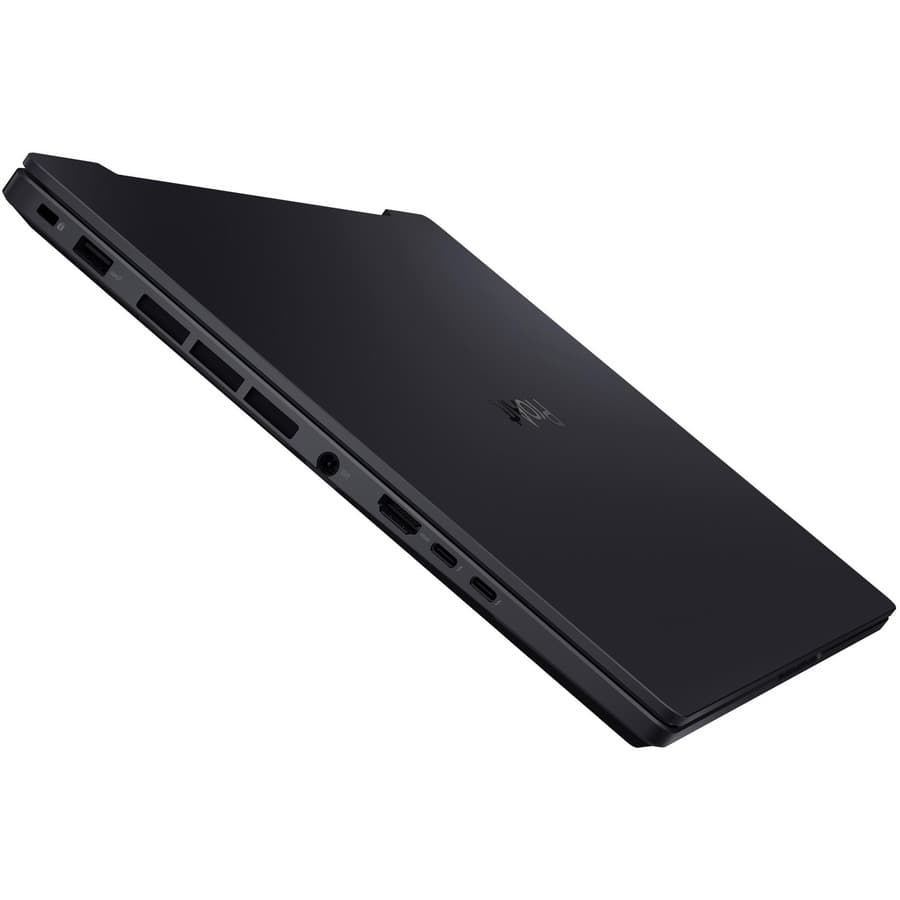 ASUS workstation laptop with 16-inch OLED WQUXGA display, Intel Core i7-12700H processor, and NVIDIA graphics