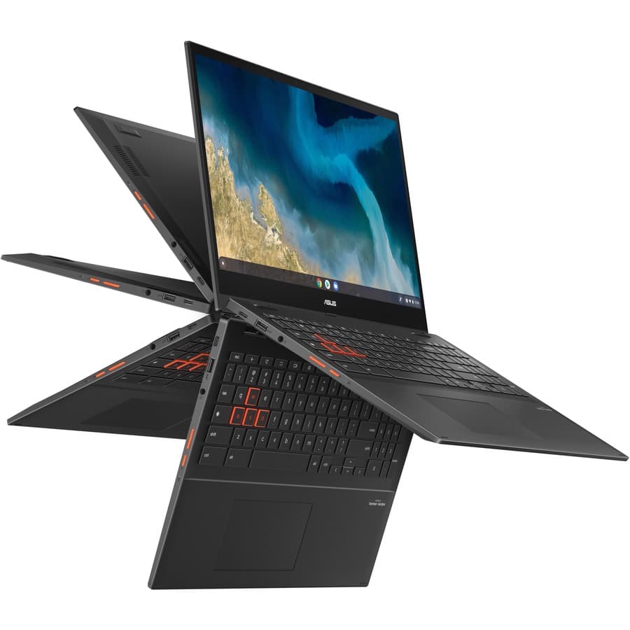 ASUS Chromebook with 15.6-inch Full HD display, AMD Ryzen 5 3500C processor, and Radeon graphics