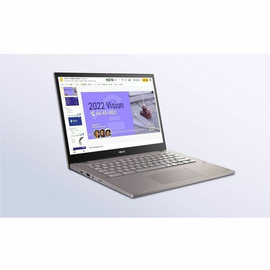 ASUS Chromebook Flip CX3401FBA-YZ388T-S grey convertible laptop with 14-inch WUXGA touchscreen