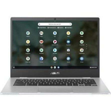 ASUS Chromebook Enterprise CX1400CKA-GE84F silver laptop with 14-inch Full HD display