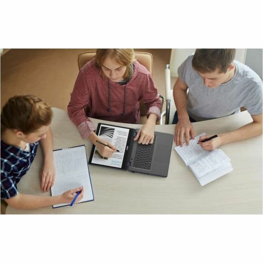 ASUS BR1402FGA 14-inch 2-in-1 laptop with touchscreen in grey