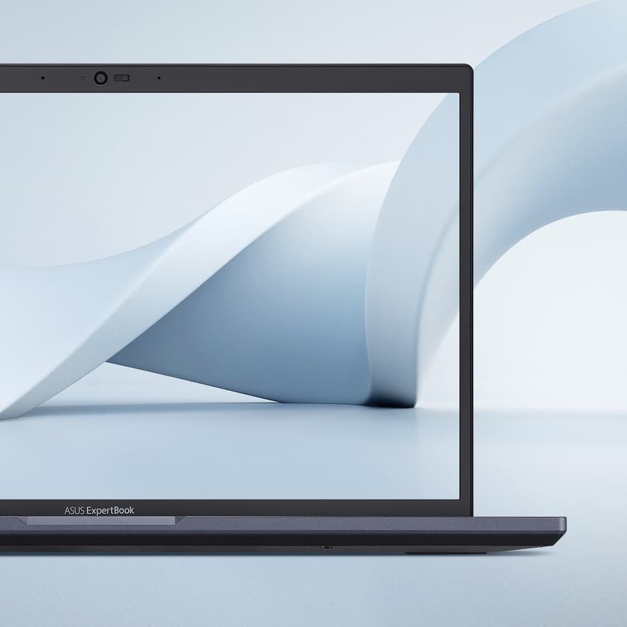 ASUS ExpertBook B3402FVA 14-inch 2-in-1 business laptop with touchscreen, black finish, and Windows 11 Pro