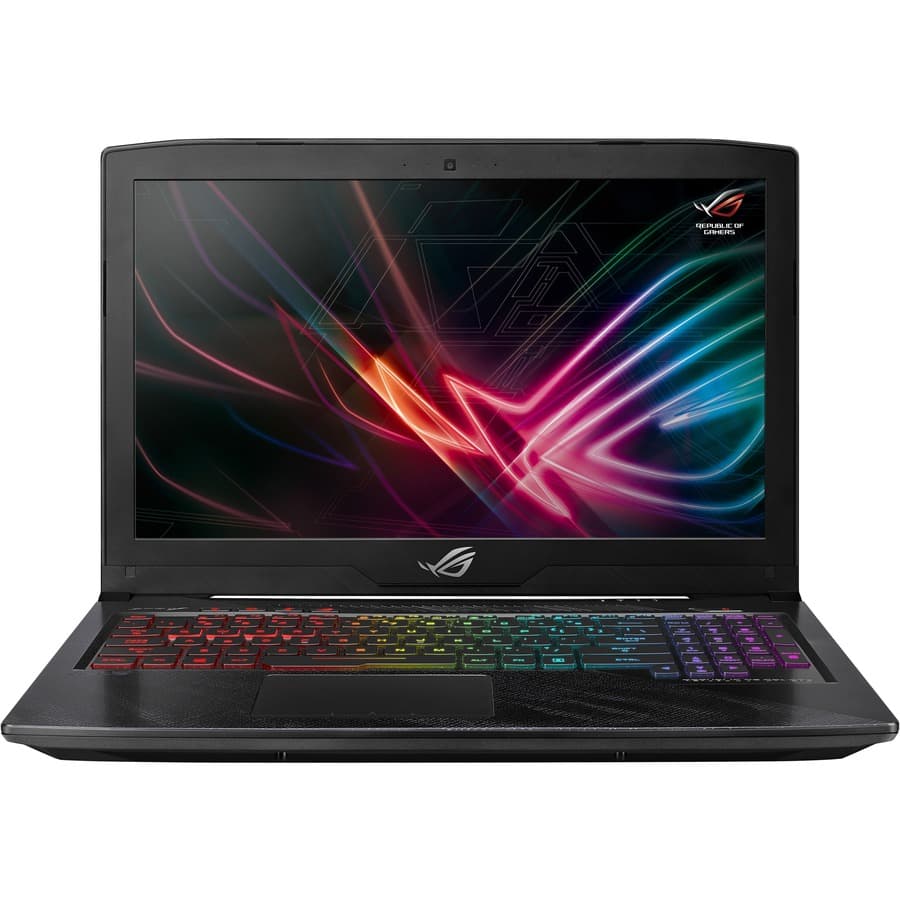 ASUS ROG STRIX gaming notebook with Intel Core i7-8750H, GTX 1050 Ti 4 GB, and 15.6-inch 120 Hz display