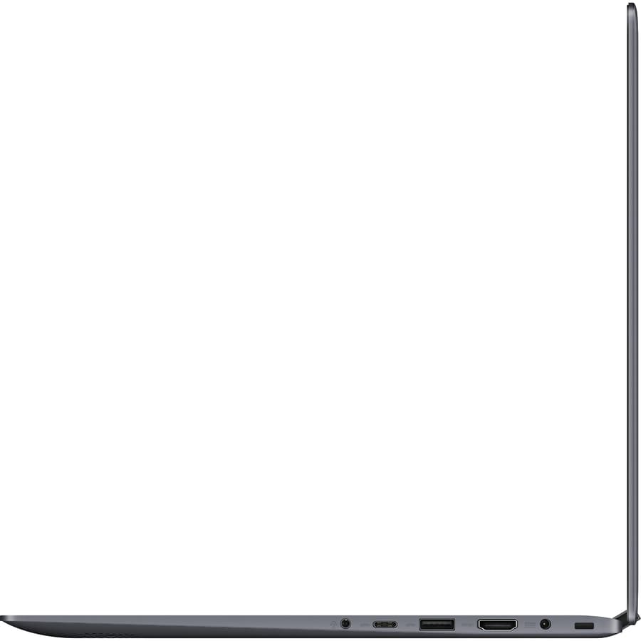 ASUS TP412UA-DB71T 2-in-1 convertible laptop in Star Grey metal with touchscreen