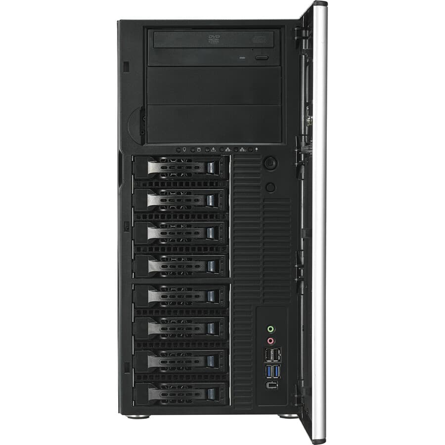 ASUS TS700-E9-RS8 tower barebones server chassis with LGA3647 support and dual Intel LAN
