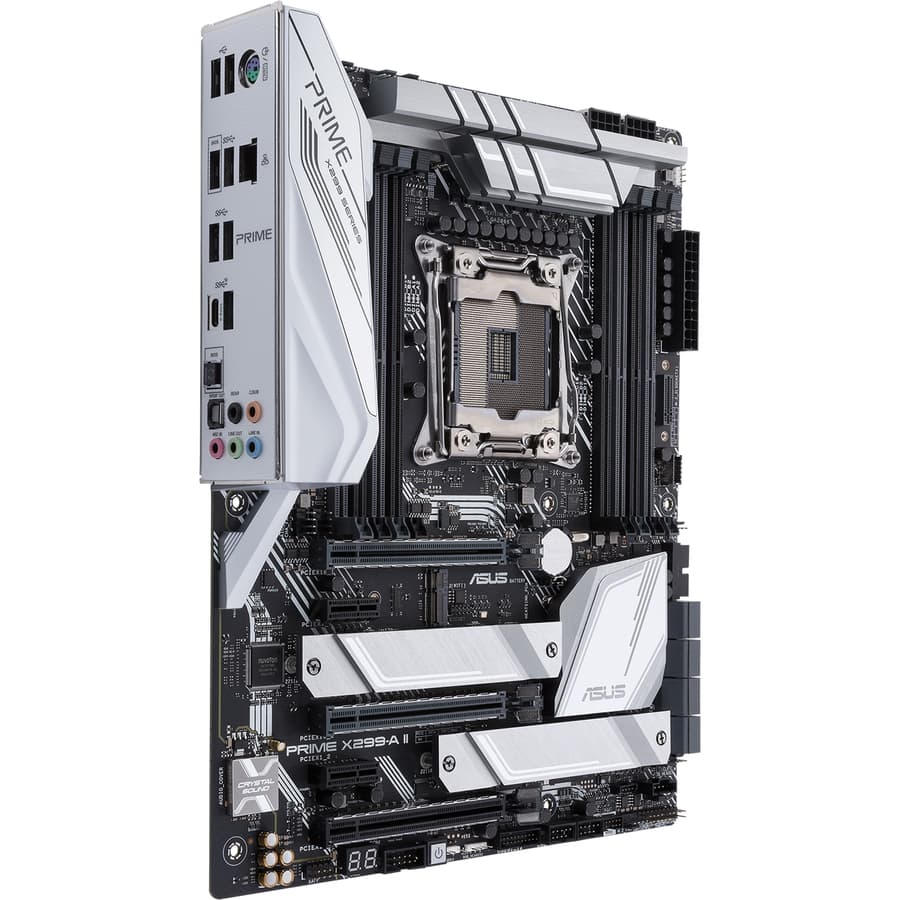 ASUS PRIME X299-A II ATX motherboard with LGA 2066 socket and Intel X299 chipset