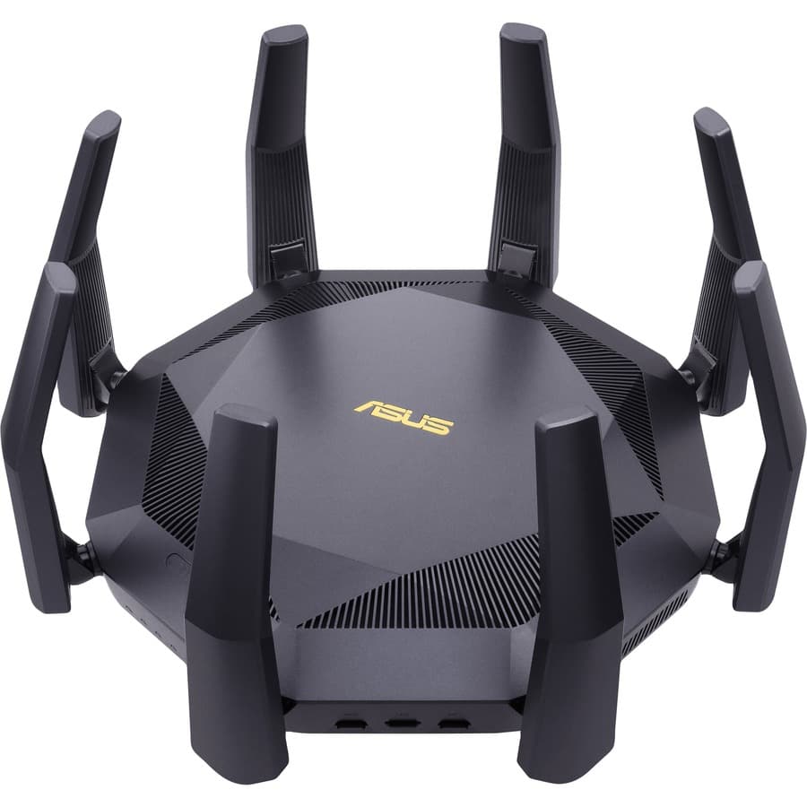 ASUS RT-AX89X AX6000 dual band WiFi 6 router with dual 10G ports and 8 LAN ports