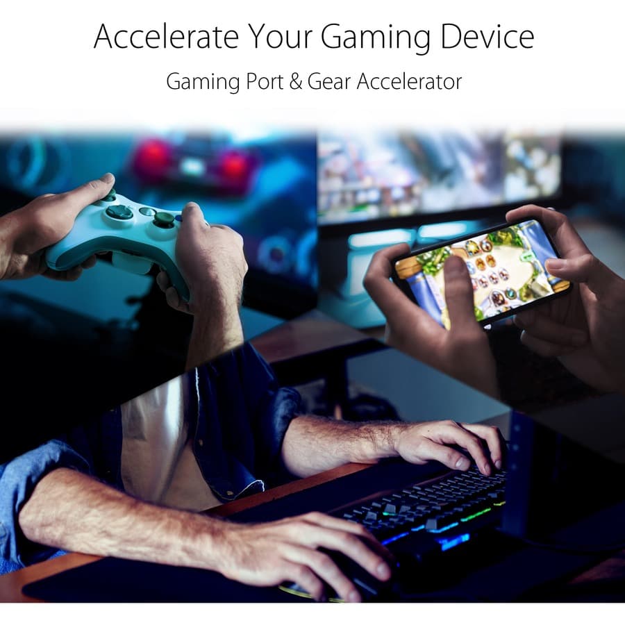 ASUS RT-AX82U AX5400 dual-band WiFi 6 gaming router with AURA RGB lighting