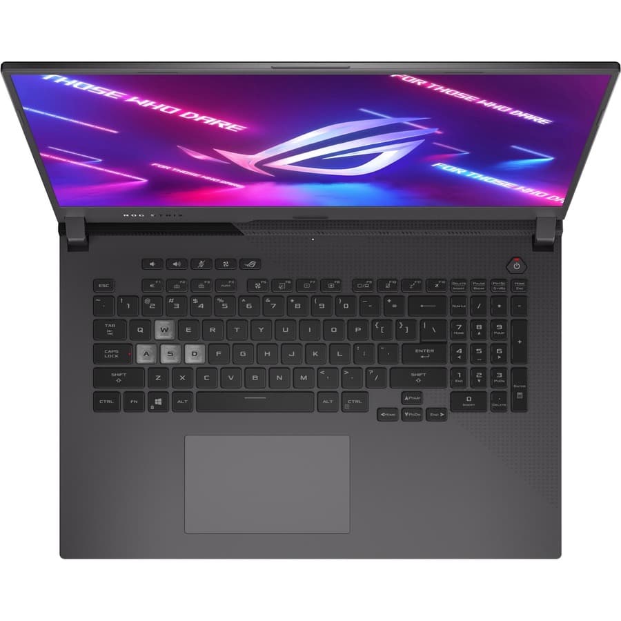 ASUS ROG Strix G17 gaming laptop with 17.3-inch display and Ryzen 7 processor