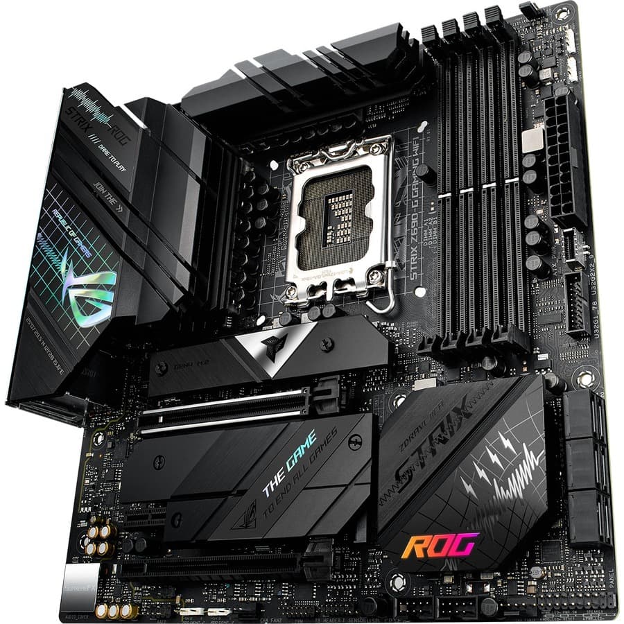 ASUS ROG STRIX Z690-G GAMING WIFI micro-ATX motherboard with DDR5, WiFi 6, and 2.5 Gb Ethernet