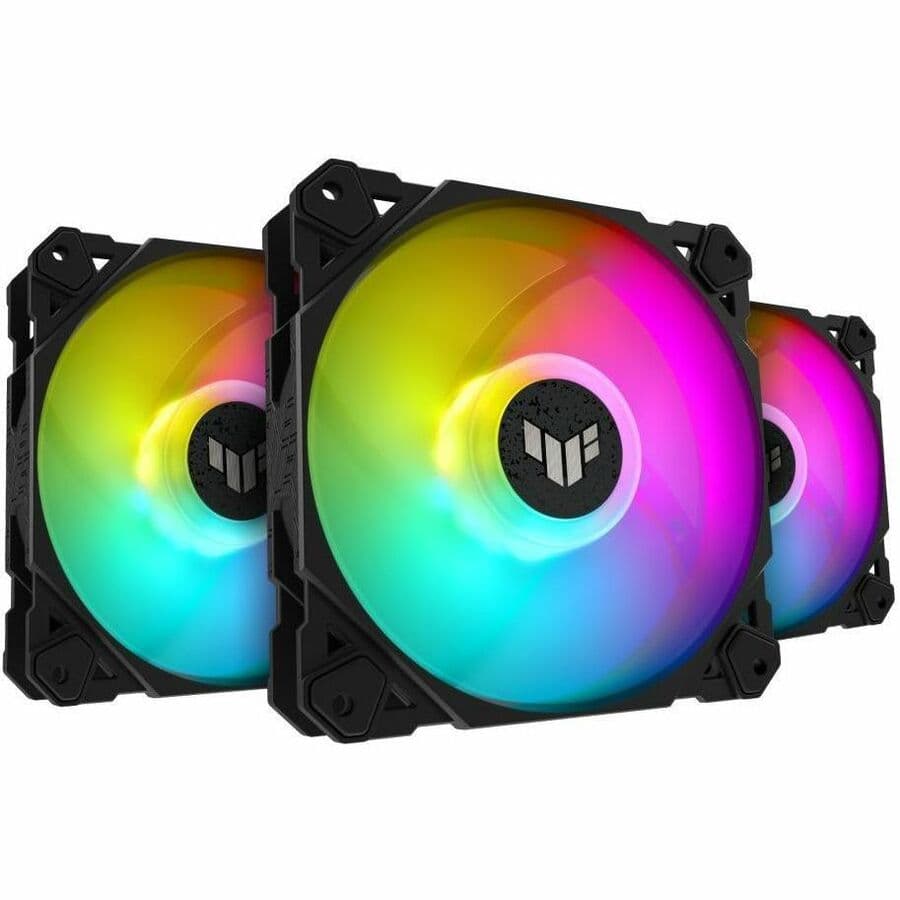 ASUS TUF Gaming TF120 ARGB 120 mm chassis fan with PWM control and addressable RGB lighting