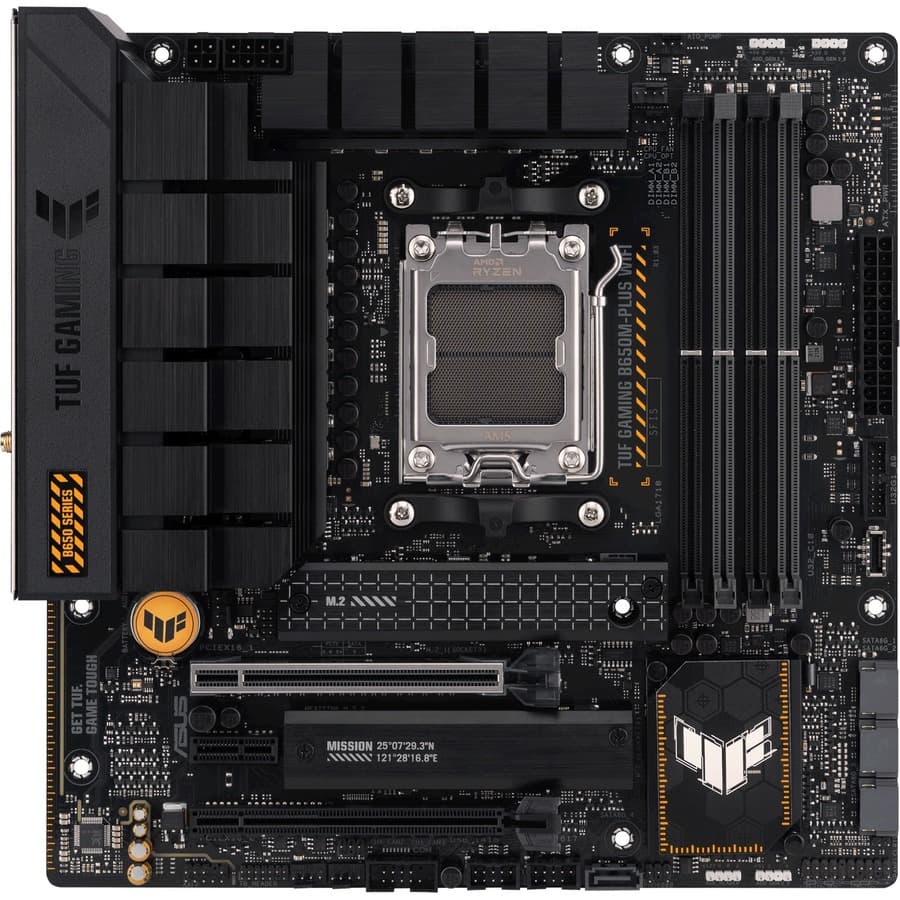 ASUS TUF GAMING B650M-PLUS WIFI micro-ATX AM5 motherboard with Wi-Fi