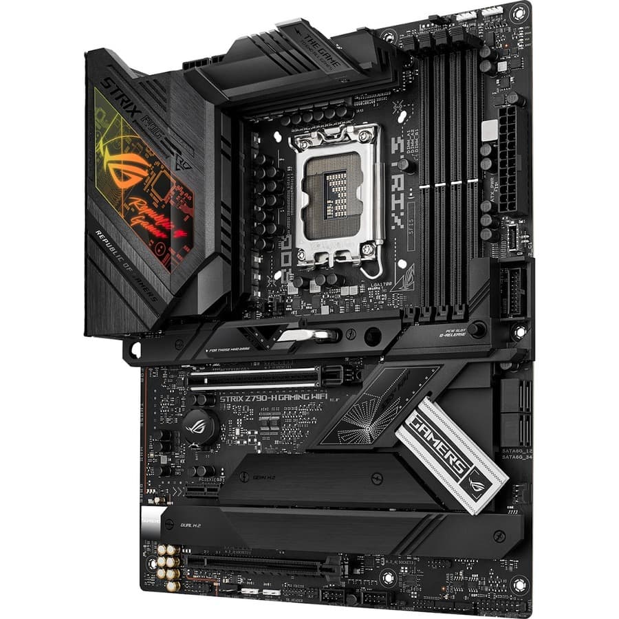 ASUS ROG STRIX Z790-H GAMING WIFI ATX motherboard for Intel builds with DDR5 and WiFi 6E