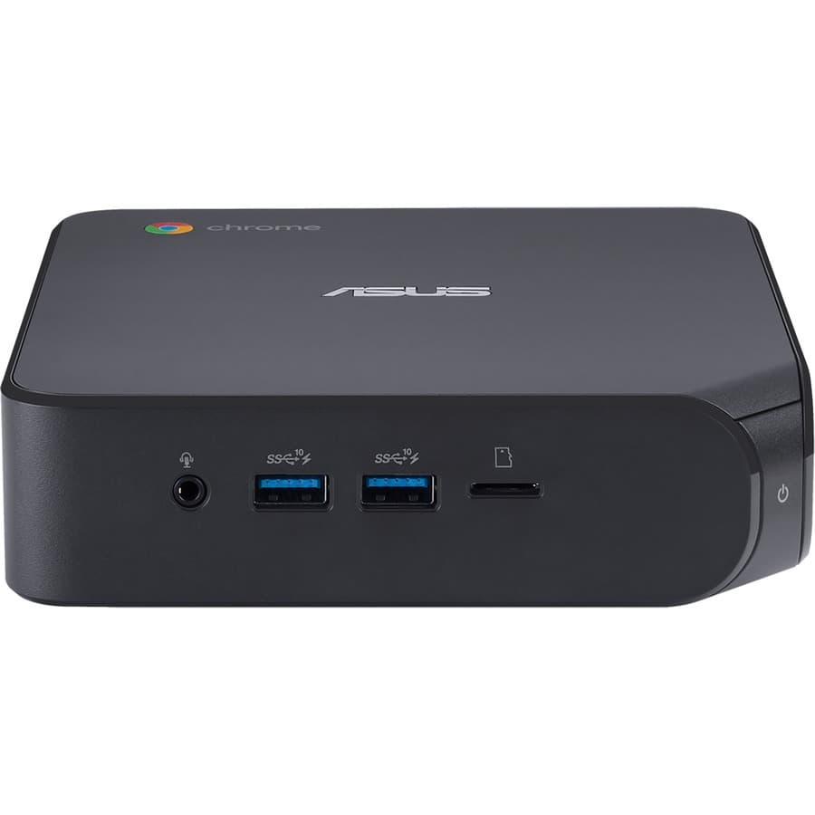 ASUS fanless Chromebox with Intel Celeron 5205U, 4 GB memory, and WiFi 6