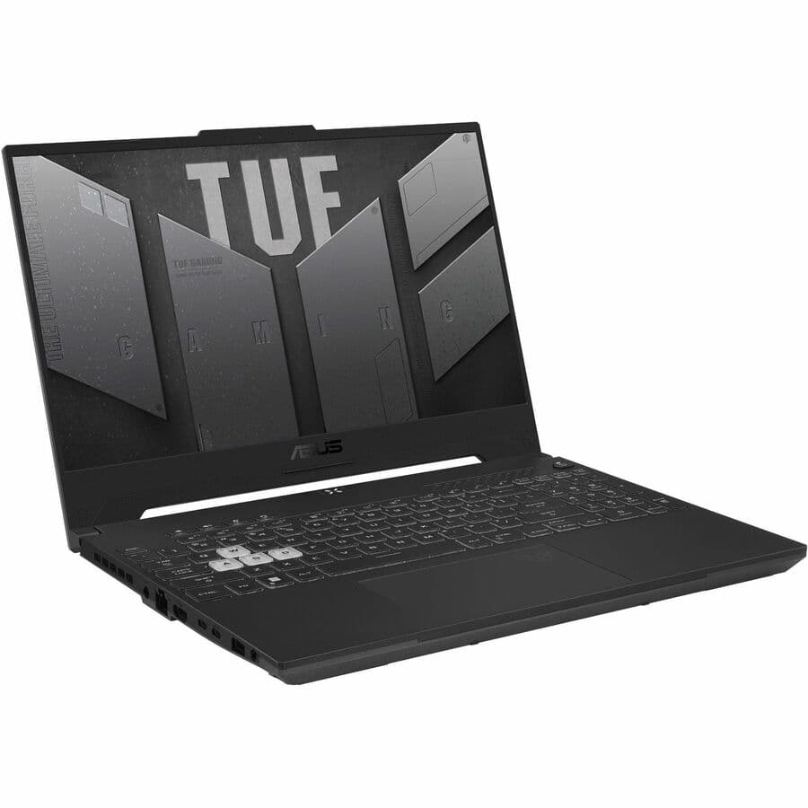 ASUS TUF gaming laptop with Intel Core i5, RTX 4050, 15.6-inch display, and Windows 11 Home