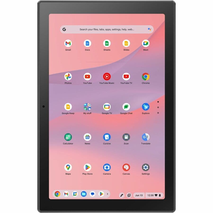 ASUS Chromebook Enterprise Detachable with 10.51-inch touchscreen, silver chassis, and 4G connectivity