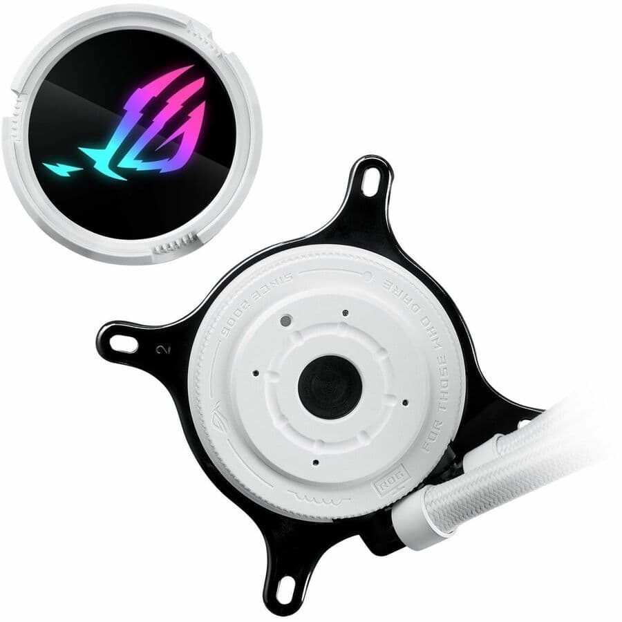 ASUS ROG STRIX LC III 240 ARGB WHT white 240 mm liquid CPU cooler with ARGB lighting