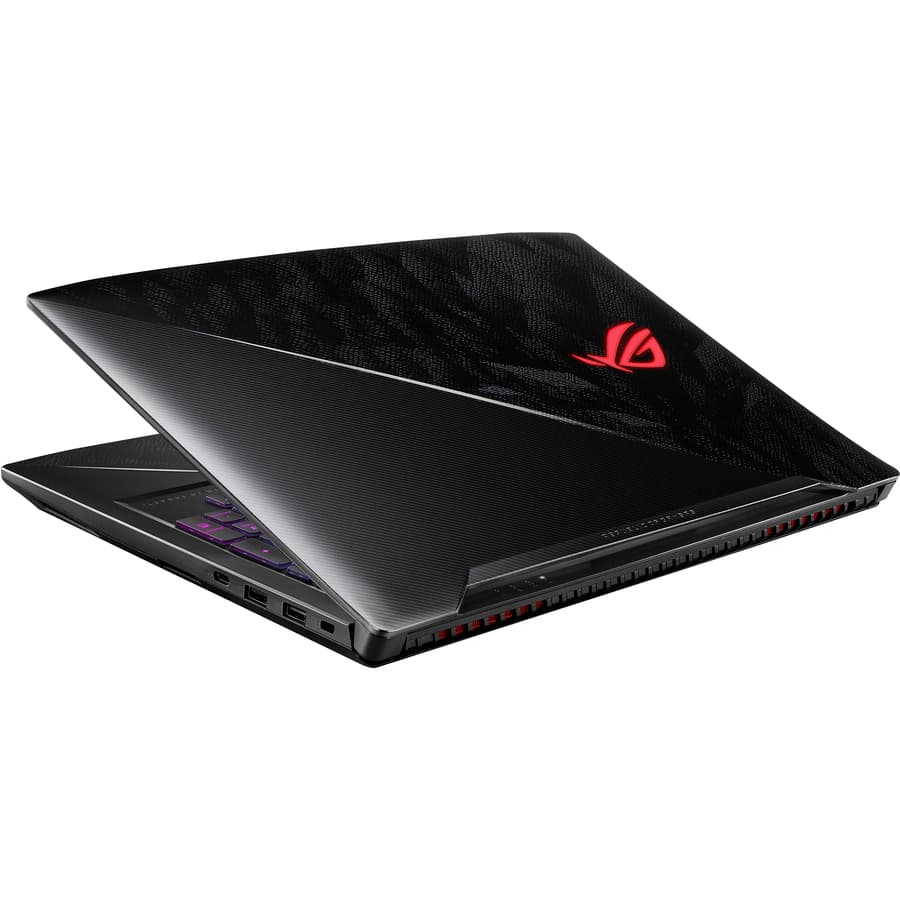 ASUS ROG STRIX gaming notebook with Intel Core i7-8750H, GTX 1050 Ti 4 GB, and 15.6-inch 120 Hz display