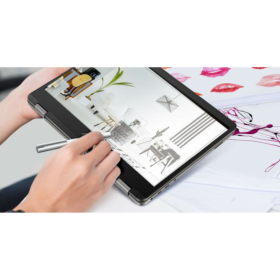 ASUS VivoBook Flip TP401MA-YS02 14-inch convertible touchscreen laptop in tablet mode