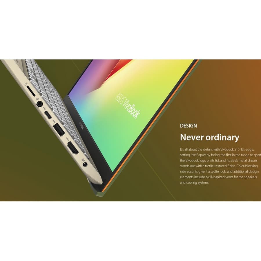 ASUS VivoBook S15 S532FA thin and light 15.6 in notebook with Intel Core i5 and SSD