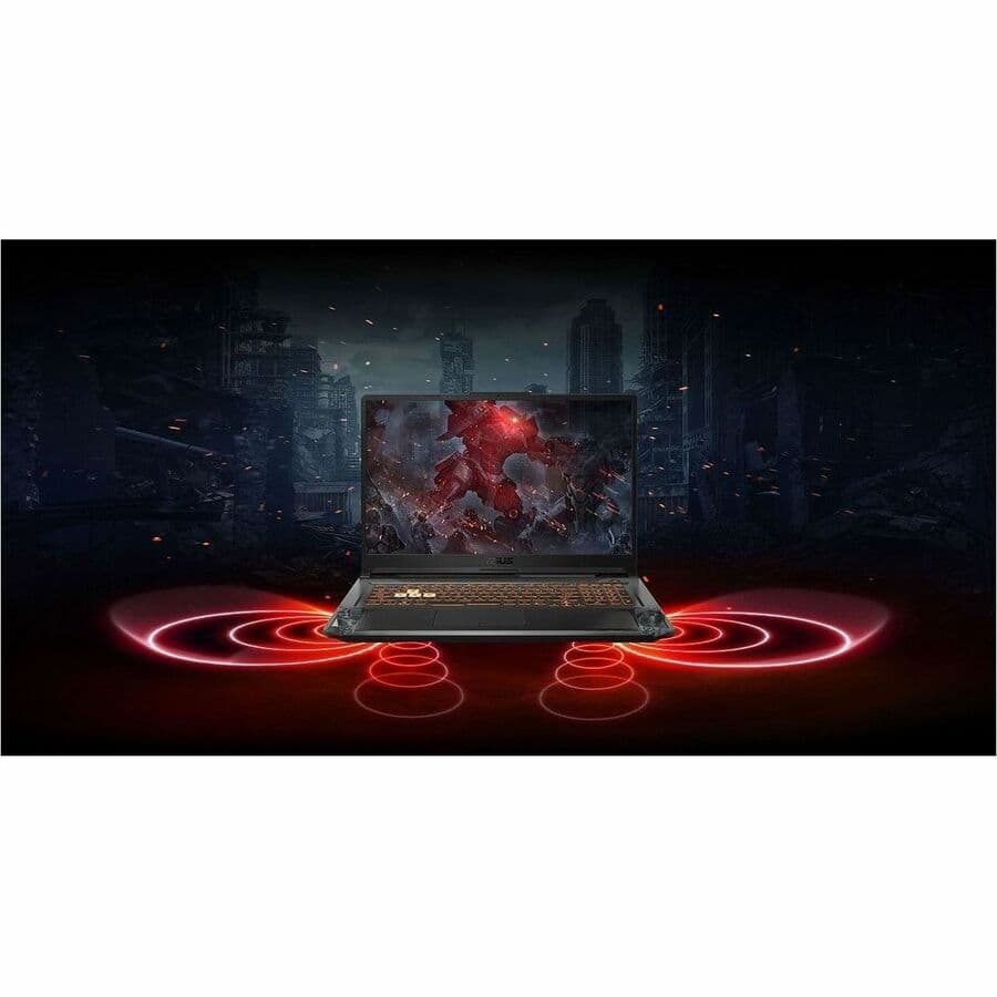 ASUS TUF Gaming A17 FA707NV-RS74 gaming laptop in Mecha Black with 17.3-inch display