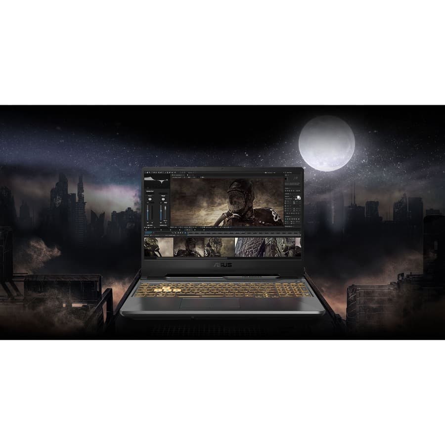 ASUS TUF Gaming FA706NF-RS51 laptop with 17.3-inch display, AMD Ryzen 5 processor, and NVIDIA GeForce RTX graphics