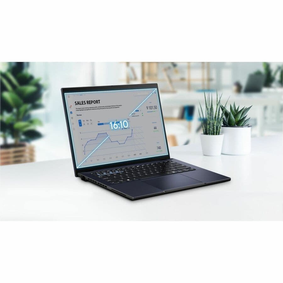 ASUS ExpertBook 14-inch business laptop with Intel Core Ultra 7, 16 GB RAM, and 512 GB SSD