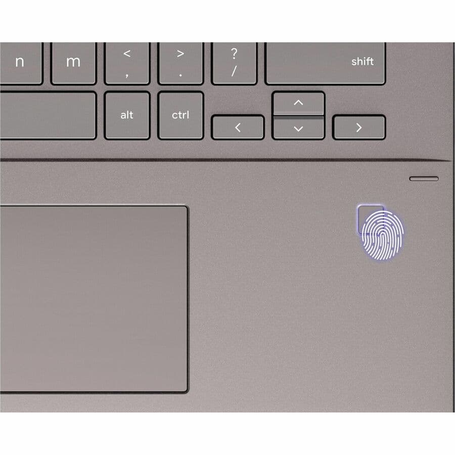 ASUS Chromebook Plus with 14-inch WUXGA touch display, Ryzen 5 7520C, and 16 GB RAM in grey