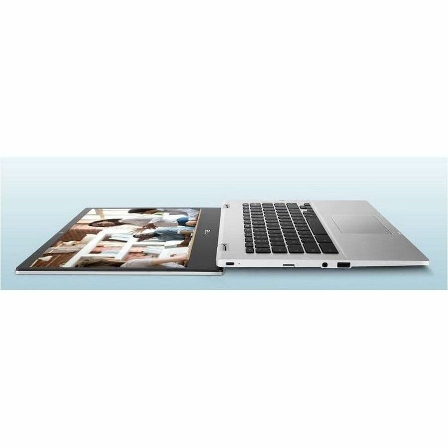 ASUS Chromebook Enterprise CX1400CKA-GN84F silver notebook with 14-inch Full HD non-touch display