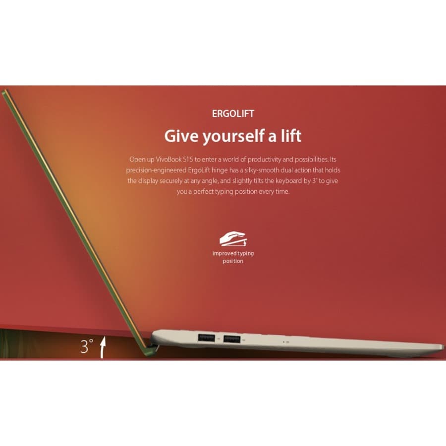 ASUS VivoBook S15 S532FA thin and light 15.6 in notebook with Intel Core i5 and SSD