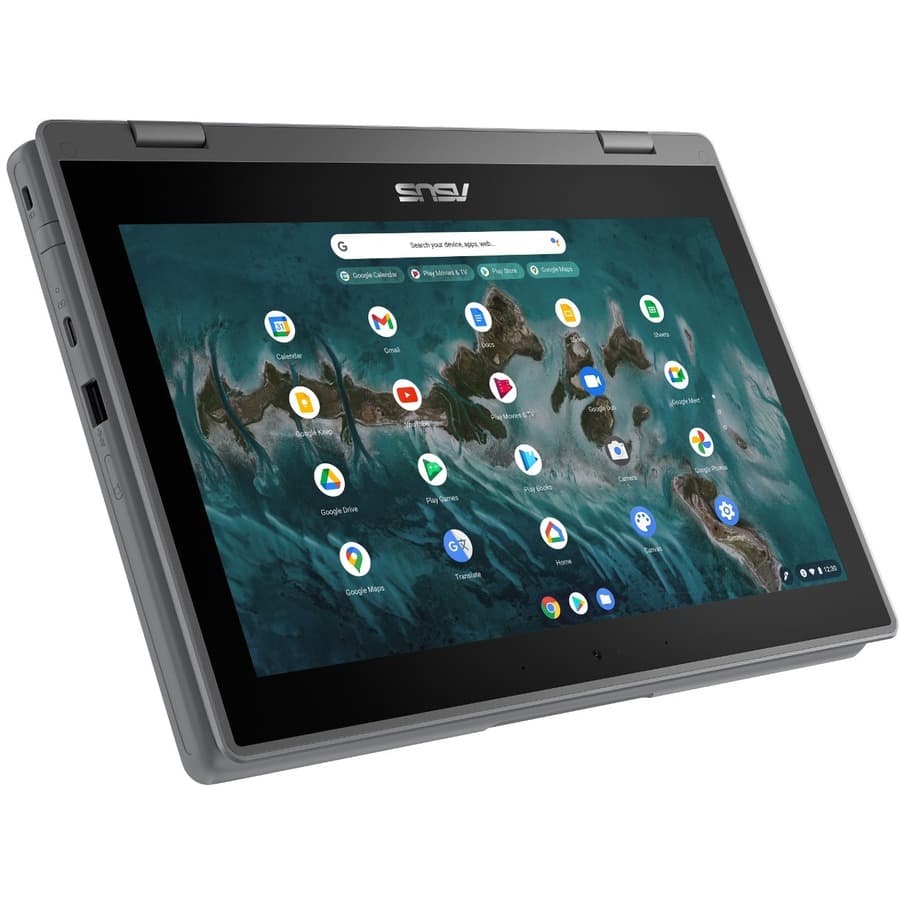 ASUS Chromebook Flip CR1100FKA-YZ182T in grey with 11.6-inch HD touchscreen