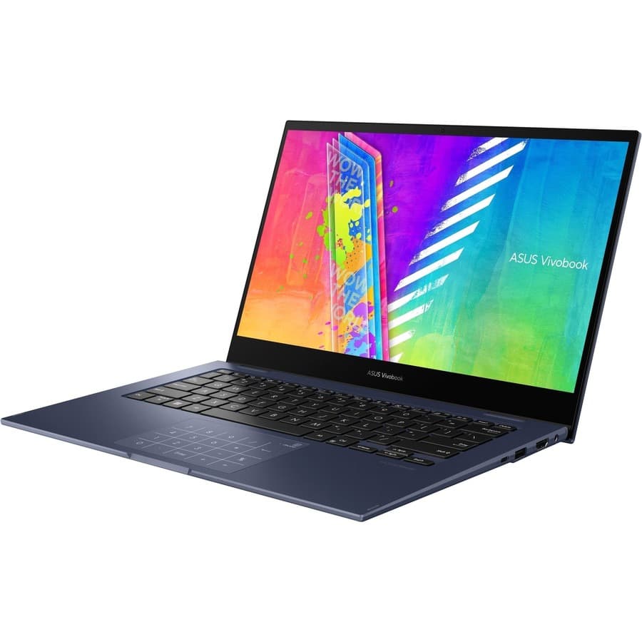 ASUS 14-inch 2-in-1 laptop with Pentium processor, 8 GB RAM, and 128 GB storage