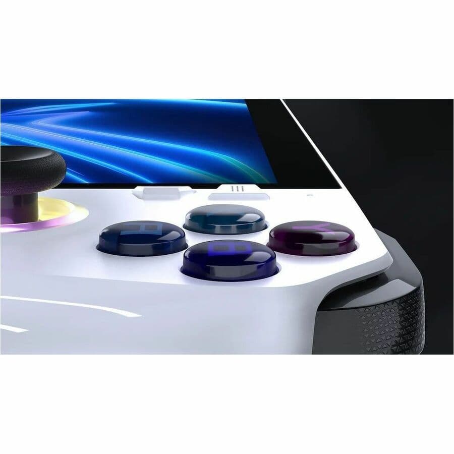 ASUS ROG Ally handheld gaming PC in white with 7.0-inch FHD touch display