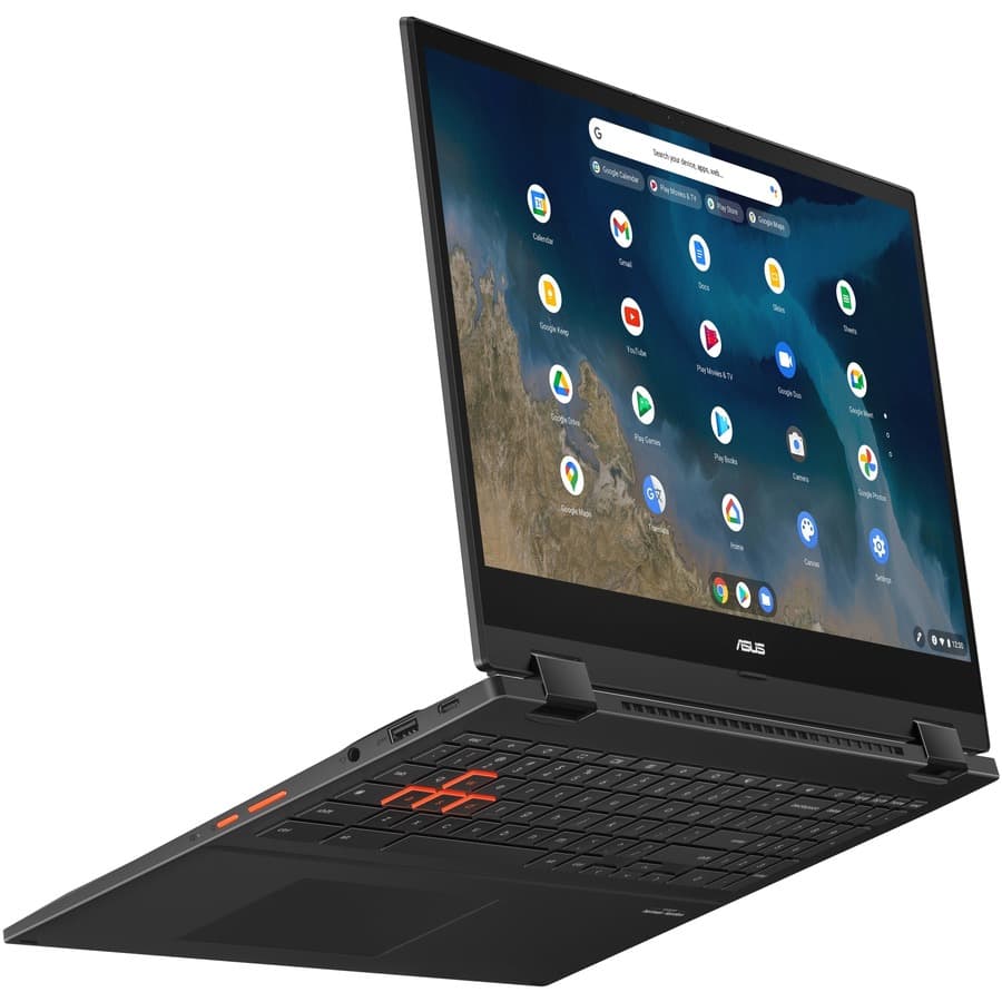 ASUS Chromebook with 15.6-inch Full HD display, AMD Ryzen 5 3500C processor, and Radeon graphics