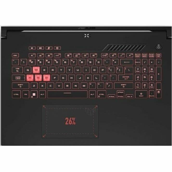 ASUS TUF Gaming A17 FA707NV-RS74 gaming laptop in Mecha Black with 17.3-inch display