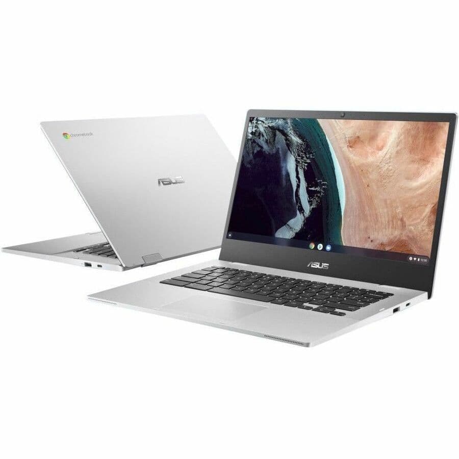 ASUS Chromebook silver 14 inch Full HD non-touch with Intel N4500 and 4 GB memory