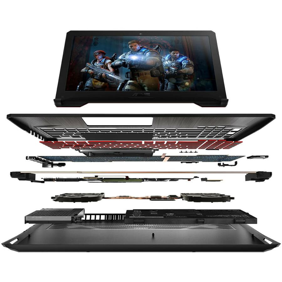 ASUS TUF Gaming FX504GD-RS51 15.6-inch notebook with Intel Core i5-8300H, 8 GB RAM, and 1 TB storage