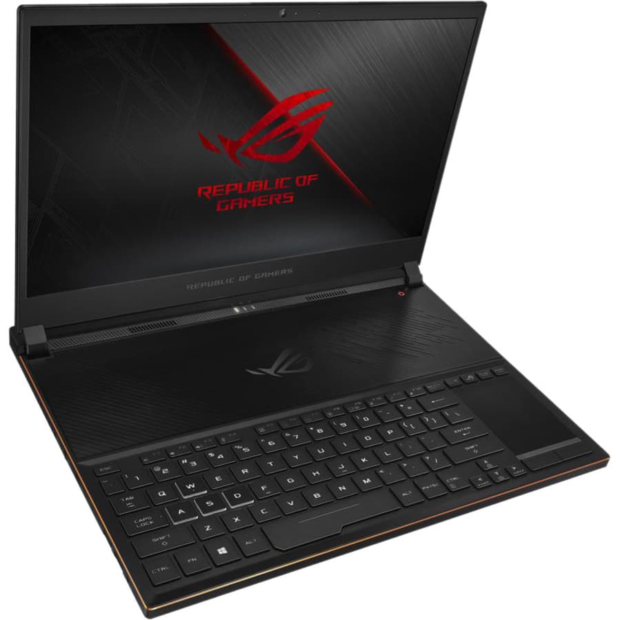 ASUS ROG Zephyrus GX531GX-XS74 metallic black gaming laptop with 15.6-inch Full HD 144 Hz display