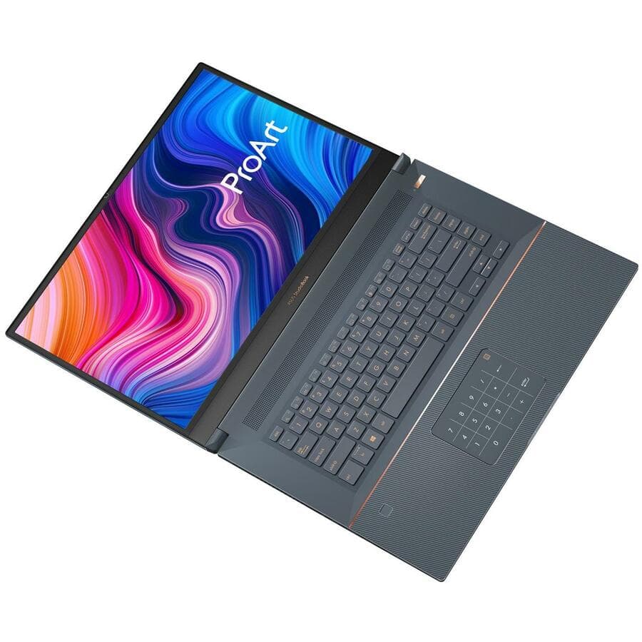 17.0-inch ASUS display configuration in turquoise gray with WUXGA 1920 x 1200 resolution, 16:10 aspect ratio, and anti-glare finish