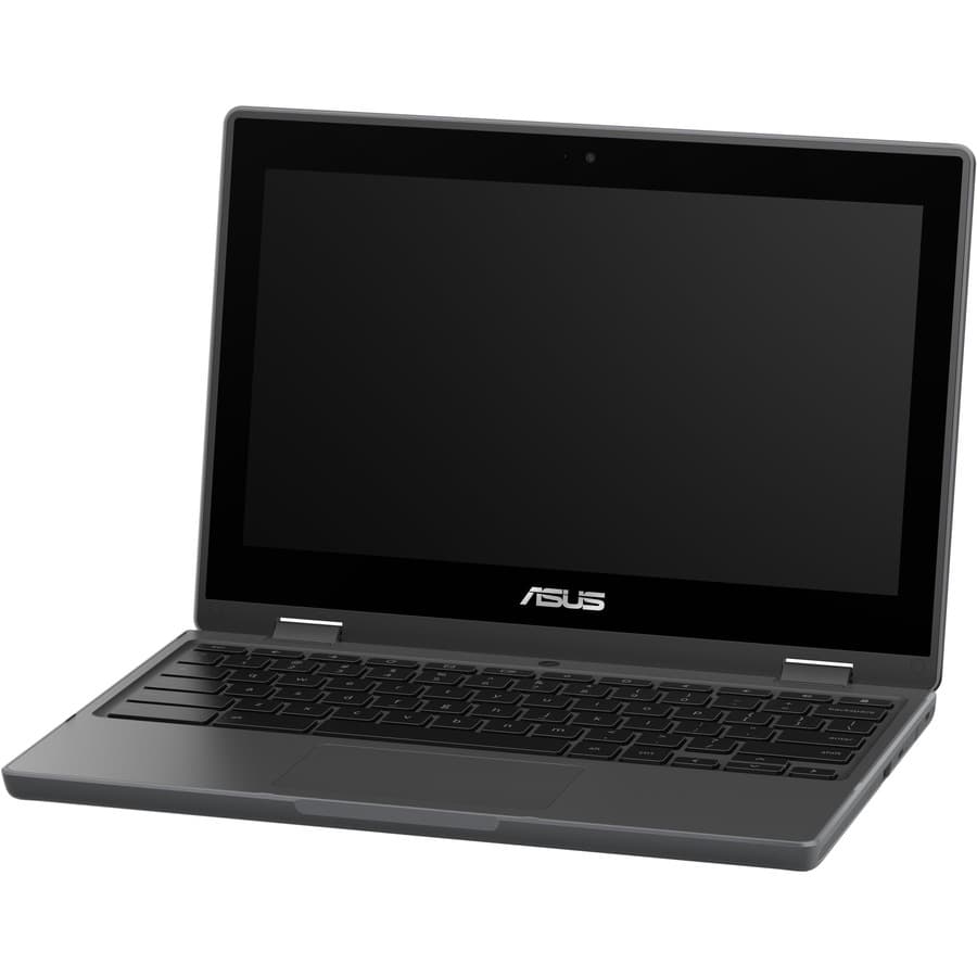ASUS Chromebook Flip CR1100FKA-YZ142T-S in grey with 11.6-inch HD touchscreen and convertible 2-in-1 design