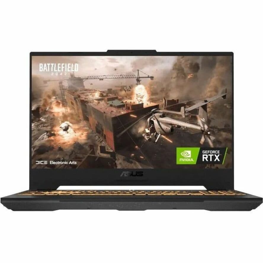 ASUS TUF gaming laptop with Intel Core i5, RTX 4050, 15.6-inch display, and Windows 11 Home