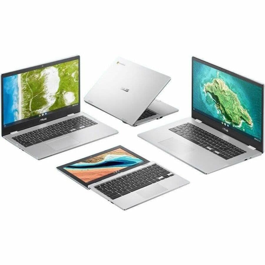 ASUS Chromebook silver 14 inch Full HD non-touch with Intel N4500 and 4 GB memory