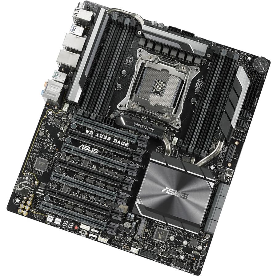 ASUS WS X299 SAGE ATX motherboard for Intel LGA 2066 workstation builds
