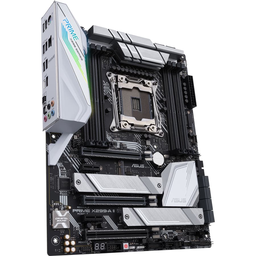 ASUS PRIME X299-A II ATX motherboard with LGA 2066 socket and Intel X299 chipset