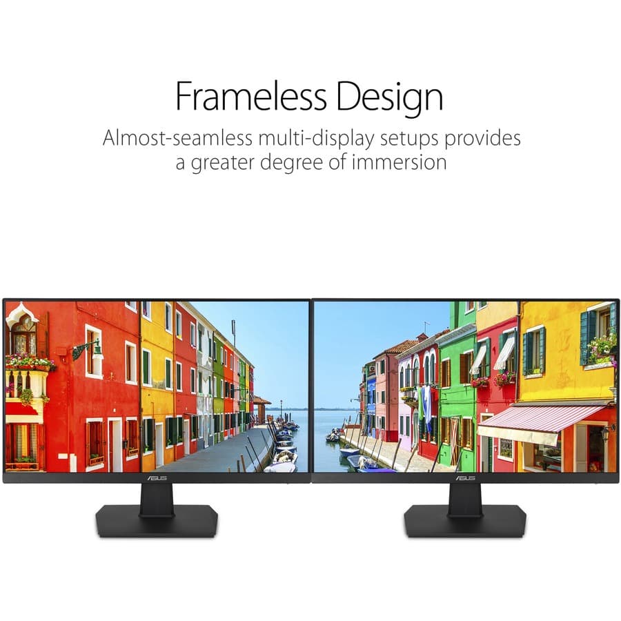 ASUS VA24EHE 23.8-inch IPS desktop monitor with HDMI, VGA, and DVI-D ports