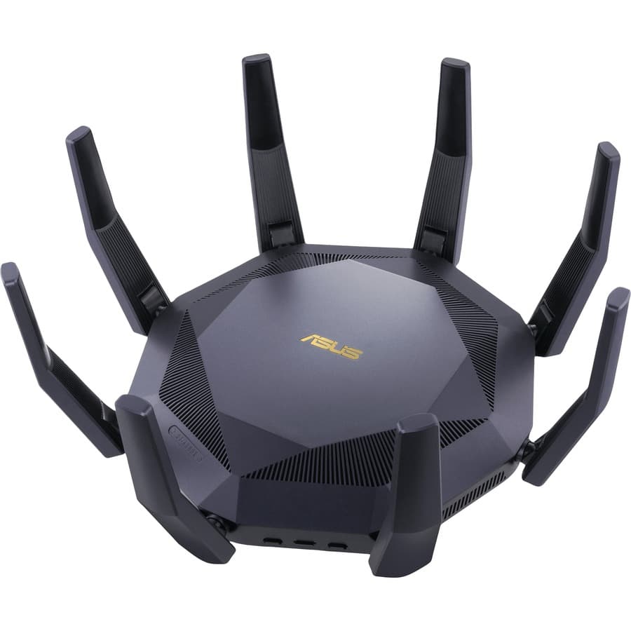 ASUS RT-AX89X AX6000 dual band WiFi 6 router with dual 10G ports and 8 LAN ports